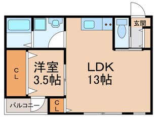 Wウィステリア博多の物件間取画像